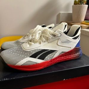 Reebok Nano X, White (Red/Blue) Men’s 10.5